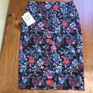 LuLaRoe BNWT Floral Cassie skirt XS